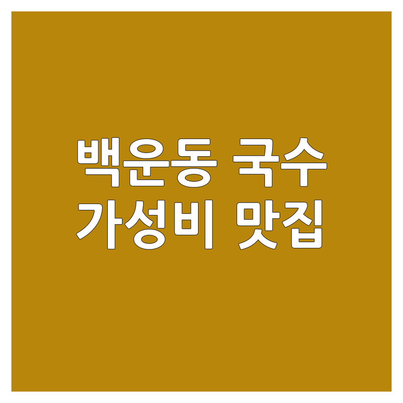 광주 남구 백운동 국수 맛집 추천 | 가성비 좋은 면요리 전문점 | 우동 칼국수 잔치국수 쫄면 잘하는 곳 | 혼밥 해장 김밥 맛집 | 주차 편리 친절한 로컬 맛집